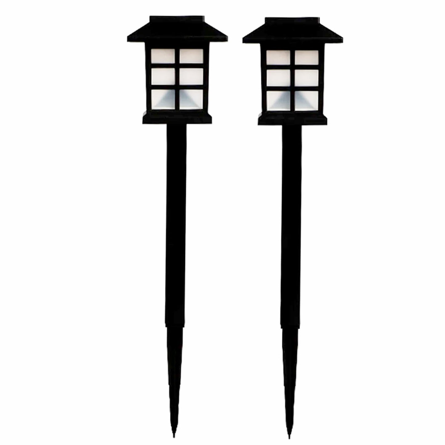 Solar Garden Lights – Pack of 2 Outdoor Solar Pathway Lights | Waterproof LED Landscape Lights for Walkways, Patio, Yard, Lawn & Garden Decor