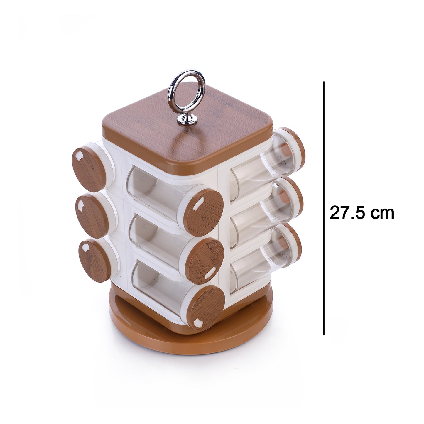 Spice Rack – 12-Piece Revolving Container Set | Elegant & Space-Saving Storage
