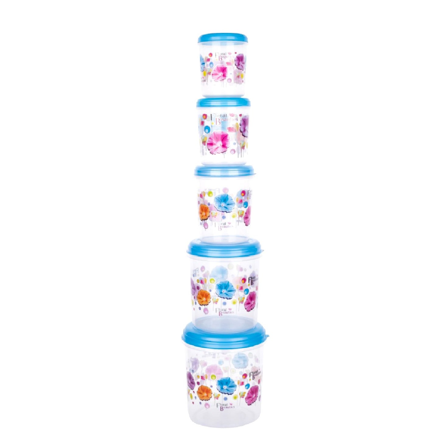 Plastic Transparent Airtight Container Set - 5 Pcs